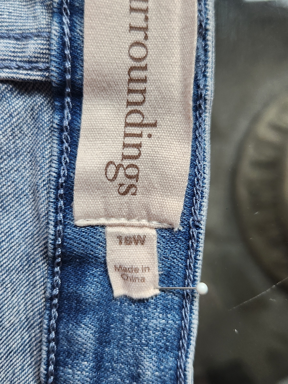 Soft Surroundings Wide Leg Stretch Jeans Medium Wash Denim Plus Size 18W - Picture 9 of 13